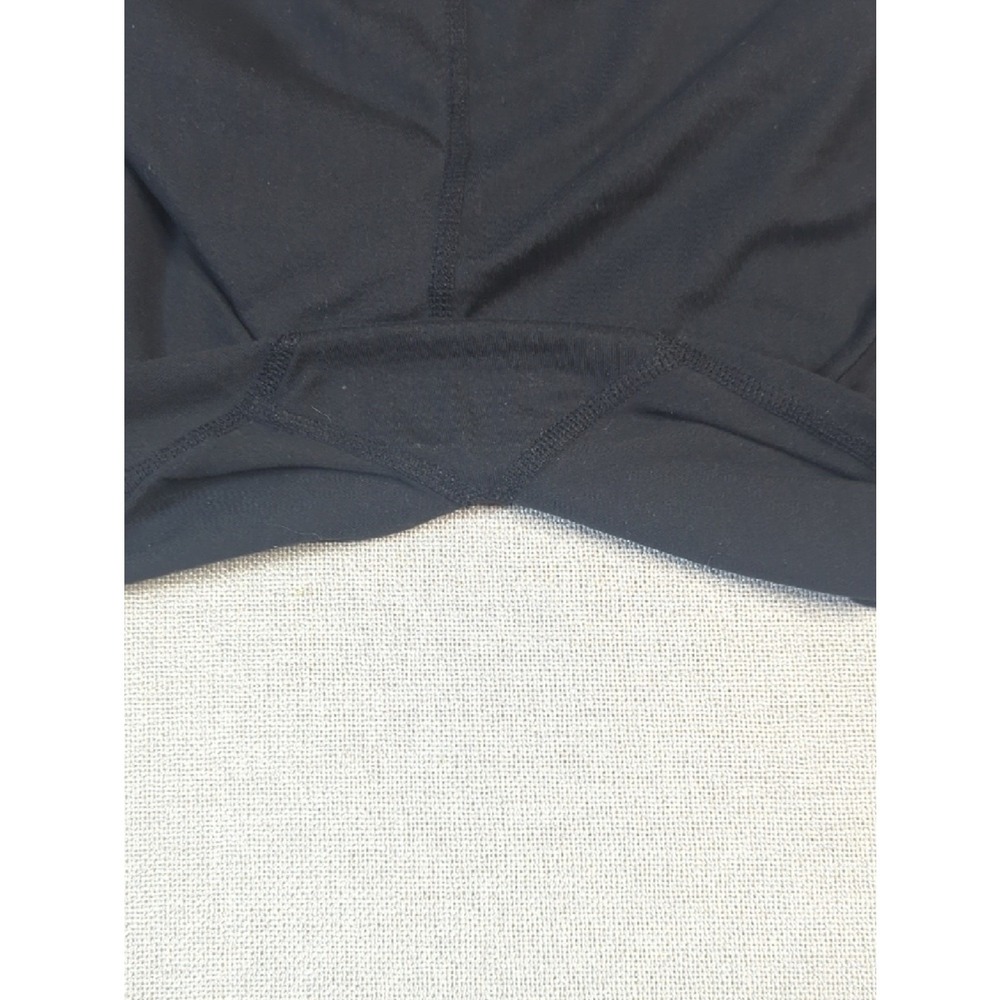 Snow Angel Black Leggings Size L Tribal Side Print Stretch Athletic - Picture 6 of 8